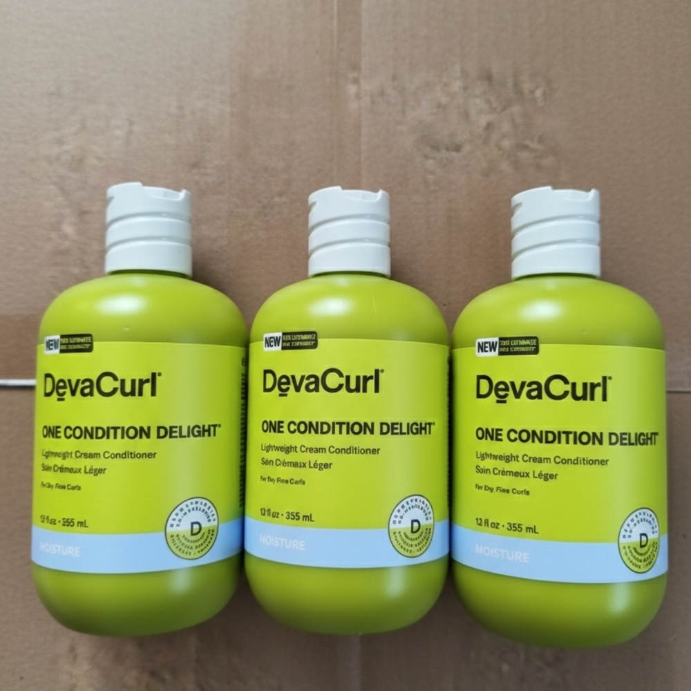 DevaCurl One Condition Delight Lightweight Cream Conditioner Moisture 3 Pack